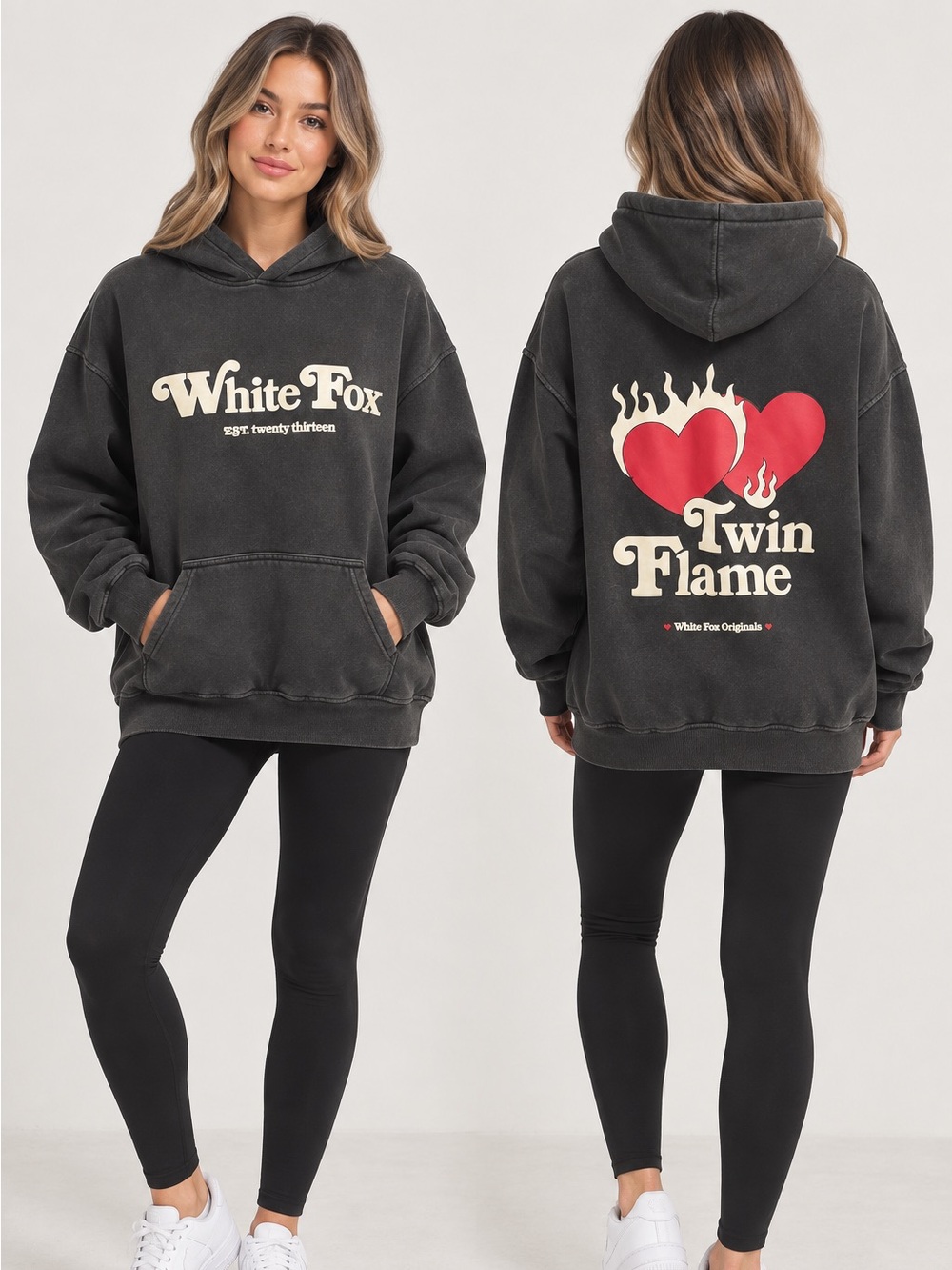 White Fox Twin Flame Hoodie